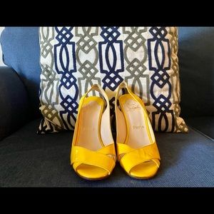 Yellow Christian Louboutin Wedges